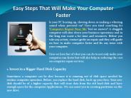 Easy Steps That Will Make Your Computer Faster