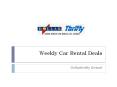 Weekly Car Rental Deals PowerPoint PPT Presentation