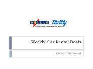 Weekly Car Rental Deals