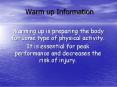 Warm up Information PowerPoint PPT Presentation
