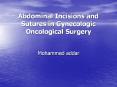Abdominal Incisions and Sutures in Gynecologic Oncological Surgery PowerPoint PPT Presentation