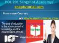 POL 201 Slingshot Academy / snaptutorial.com PowerPoint PPT Presentation
