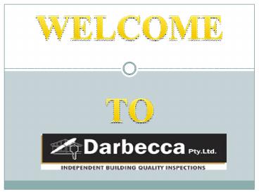 Building inspection services in Melbourne