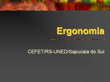 Ergonomia