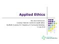 Applied Ethics PowerPoint PPT Presentation