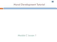 Moral Development Tutorial
