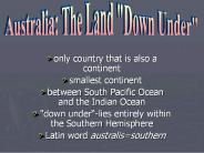 only country that is also a continent