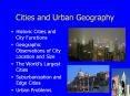 Cities%20and%20Urban%20Geography PowerPoint PPT Presentation
