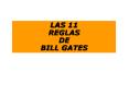 Las Reglas De Bill Gates PowerPoint PPT Presentation
