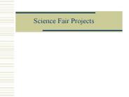 Science Fair Projects