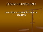 CIDADANIA E CAPITALISMO