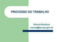 PROCESSO DO TRABALHO