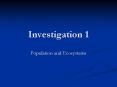 Investigation 1 PowerPoint PPT Presentation