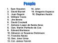 1.  Sam Houston     14. John 2.  David Burnet     15. Gregorio Esparza  3.  Juan Seguin      16. Stephen Austin 4.  William Travis 5.  Jim Bowie 6.  David Crockett 7.  Antonio Lopez de Santa Anna 8.  Gen. Martin Perfecto de Cos 9. PowerPoint PPT Presentation