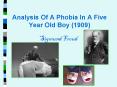 Analysis Of A Phobia In A Five Year Old Boy (1909) PowerPoint PPT Presentation