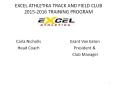 EXCEL ATHLETIKA TRACK AND FIELD CLUB 2015-2016 TRAINING PROGRAM PowerPoint PPT Presentation