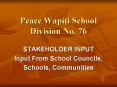 Peace Wapiti School Division No. 76 PowerPoint PPT Presentation