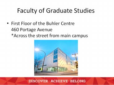 Faculty of Graduate Studies