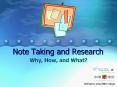 Note Taking and Research PowerPoint PPT Presentation
