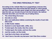 THE OREO PERSONALITY TEST