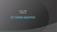 DC power monitor