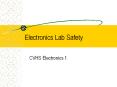 Electronics Lab Safety PowerPoint PPT Presentation