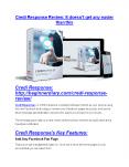 Credi Response review-$16,400 Bonuses & 70% Discount