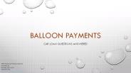 Car Loan Balloon Payments
