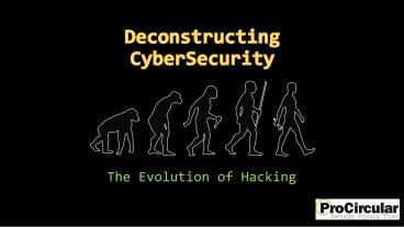 The Evolution of Hacking