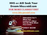 HHS 460 AID Seek Your Dream/hhs460aid.com