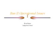 Run II Operational Issues