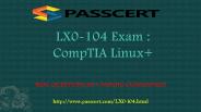 CompTIA Linux+ LX0-104 dumps