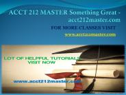 ACCT 212 MASTER Something Great -acct212master.com