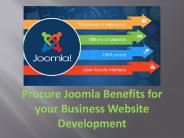 Procure Joomla Benefits for your Business Website Development