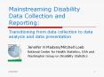 Mainstreaming Disability Data Collection and Reporting: PowerPoint PPT Presentation