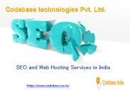 SEO and Web Hosting Services in India