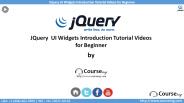 JQuery UI Widgets Introduction Tutorial for Beginner