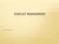 Conflict Management PowerPoint PPT Presentation