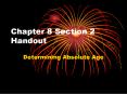 Chapter 8 Section 2 Handout PowerPoint PPT Presentation