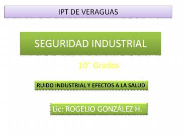 SEGURIDAD INDUSTRIAL