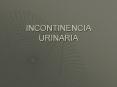 INCONTINENCIA URINARIA PowerPoint PPT Presentation