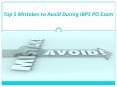 Top 5 Mistakes to Avoid During IBPS PO Exam PowerPoint PPT Presentation