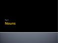 Nouns PowerPoint PPT Presentation