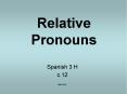Relative Pronouns PowerPoint PPT Presentation