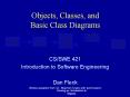 Objects, Classes, and Basic Class Diagrams PowerPoint PPT Presentation