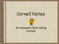 Cornell Notes PowerPoint PPT Presentation