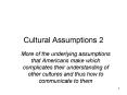 Cultural Assumptions 2 PowerPoint PPT Presentation