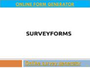 Online survey form generator | Surveyforms