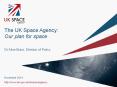 The UK Space Agency: Our plan for space PowerPoint PPT Presentation
