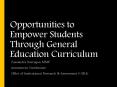 Opportunities to Empower Students Through General Education Curriculum PowerPoint PPT Presentation